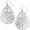 Teardrop - Silver, variant on Humble Chic Rose Gold Dangly Earrings for Women - Boho Filigree Teardrop Earrings