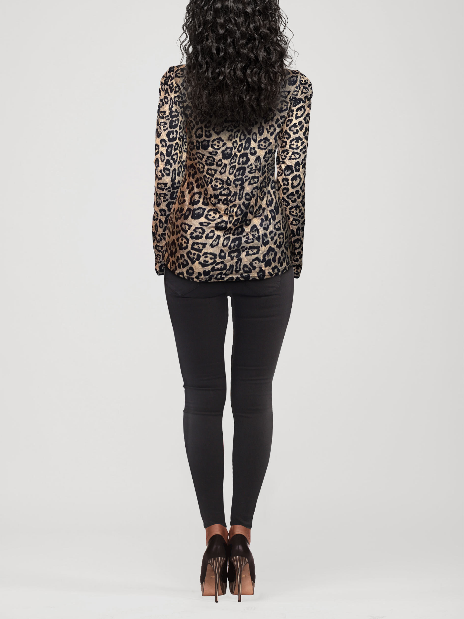 Sonja By Sonja Morgan Women's Tiffany Leopard Turtleneck