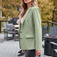 thumbnail image 6 of Atogsazn Blazers for Women Business Casual Button Office Long Sleeve Suits Jacket Fall Fashion 2025 with Pockets Green XXL, 6 of 8