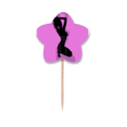 thumbnail image 1 of Plump Slim Woman Kneeling Toothpick Flags Star Lable Cupcake Picks, 1 of 3