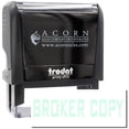 thumbnail image 1 of Large Self-Inking Broker Copy Stamp, Trodat Printy 4913, Press and Print Stamping, Impression Size 7/8" x 2-1/4", Up to 10,000 Impressions - Mint Green Ink, 1 of 10