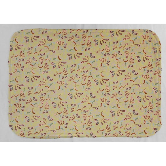 Paisley Dish Drying Mat by Penny's Needful Things (Gray) (Yellow)