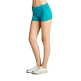 thumbnail image 4 of Essential Basic Junior Women Fold Over Low Rise Short Cotton Spandex Yoga Dance, 4 of 5
