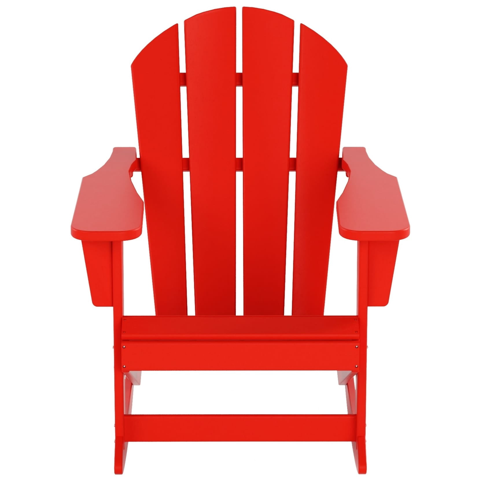 Polytrends  Laguna Hdpe All Weather Outdoor Patio Rocking Chair Red