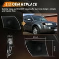 thumbnail image 3 of 2PCS Smoked Lens Front Corner Parking Light Side Marker Light Turn Signal Light Turn Warning Light with Amber Full LED For 2002 2003 2004 2005 Saturn Vue, 3 of 6