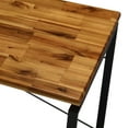thumbnail image 3 of Jurgen Industrial Style Writing Desk with Oak Top and Metal Frame, Includes Mobile File Cabinet, 3 of 5