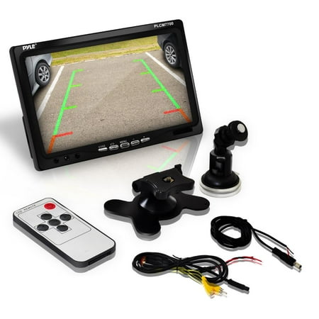 PYLE - PLCM7700 Backup Camera & Monitor System - Black