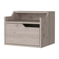thumbnail image 5 of Miekor Furniture Nolan Light Gray Dual-Shelf Display Nightstand B5A8862, 5 of 7