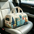 thumbnail image 6 of Vintage Patchwork Quilted Travel Bag Printed Quilted Duffle Bag With Strap,Printed Retro Weekender Luggage Retro Style For Everyday Travel, 6 of 8