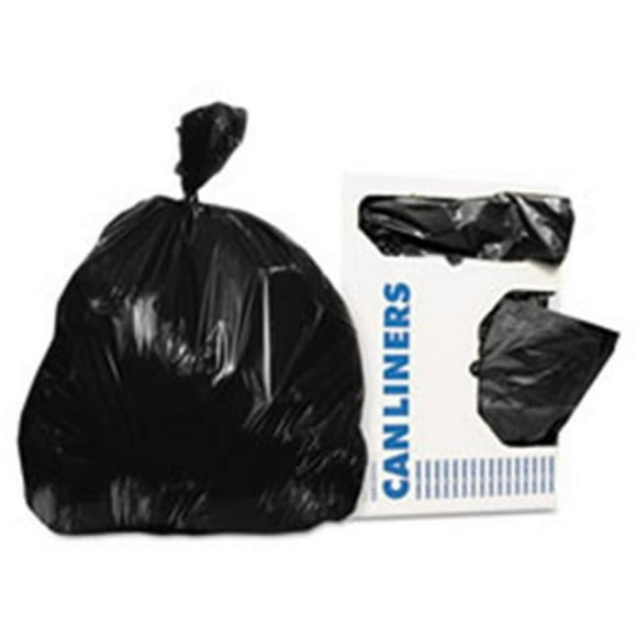Unisan HERH6036TK 20-30 gal 0.9 Mil Low-Density Garbage Bags, Black - 30 x 36 in. - 200 Per Case