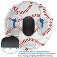 thumbnail image 4 of Disketp Baseballs Small Mouse Pad 7.9x7.9 Inches,Washable Round Mousepad For Office Laptop Computer,Non-Slip Rubber Base Mouse Pads For Wireless Mouse, 4 of 8