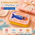 thumbnail image 2 of Sardines Travel Jewelry Case Mini Jewelry Storage Box Portable Sardine Can Jewelry Box for Rings Earrings(Blue), 2 of 7