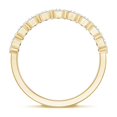 thumbnail image 3 of Rosec Jewels Certified Moissanite Half Eternity Ring - Wedding Anniversary Ring - D-VS1 Quality, 14K Yellow Gold, US 7.00, 3 of 9