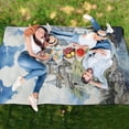 thumbnail image 6 of Majestic Castle Atop Mountain Extra Large Picnic Beach Blanket Waterproof Sand Proof Portable Outdoor Mat 60x80, 6 of 9