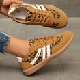 thumbnail image 4 of Women's Fashionable Lace Up Low Top Casual Flat Sneakers, Comfortable Sports Walking Shoes for Daily Wear, Female Round Toe Shoes, 4 of 12