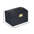 thumbnail image 3 of Iumwxz Three Layer Double Drawer Color Fashion Jewelry Box With Mirror And Lock, 3 of 3