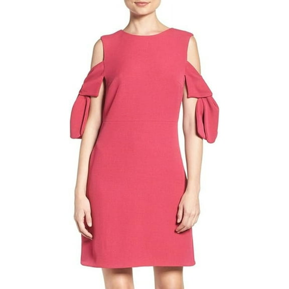 Chelsea28 Cold Shoulder Knit Dress 10 Pink Vivacious