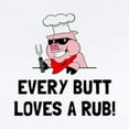 thumbnail image 2 of CafePress - BBQ Butt Loves Rub Body Suit - Baby Light Bodysuit, Size Newborn - 24 Months, 2 of 4