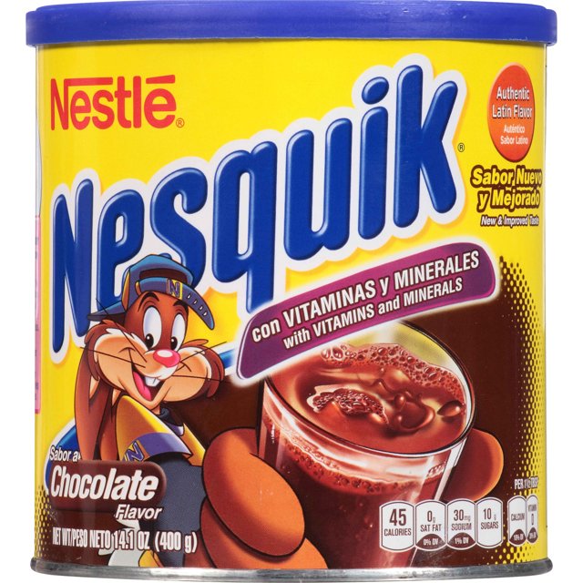 Nestlé Nesquik Sabor Chocolate en Polvo, 14.1 oz, Lata