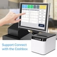 thumbnail image 4 of 80mm Receipt Printer ESC/POS Thermal Printer Desktop Direct Print USB+LAN Connection High Efficiency with Auto Cutter Large Paper Bin for Shipping Business Restaurant Kitchen Supermarket Store Home, 4 of 9