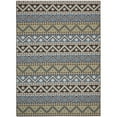 thumbnail image 4 of SAFAVIEH Veranda Luwig Geometric Indoor/Outdoor Area Rug, Blue/Creme, 9' x 12', 4 of 10