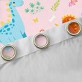 thumbnail image 4 of Homewish Kawaii Dinosaur Animal Black Out Curtains, Cartoon Style Curtains Pack of 2 (42x63 Each), Teens Kids Boys Girls Bedroom Curtains, Living Room Curtains Decor, 4 of 6
