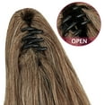 thumbnail image 5 of LELINTA Women 18" Long Wave Claw Jaw Ponytail Hair Extension Piece 170g, 5 of 7