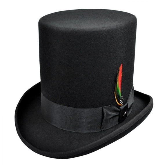 Stovepipe Wool Felt Top Hat - XXL - Black