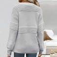 thumbnail image 3 of LYXSSBYX Long Sleeve Shirts for Women Womens Casual Oversized Loose Solid Round Neck Sweater Long Sleeved Tops, 3 of 3