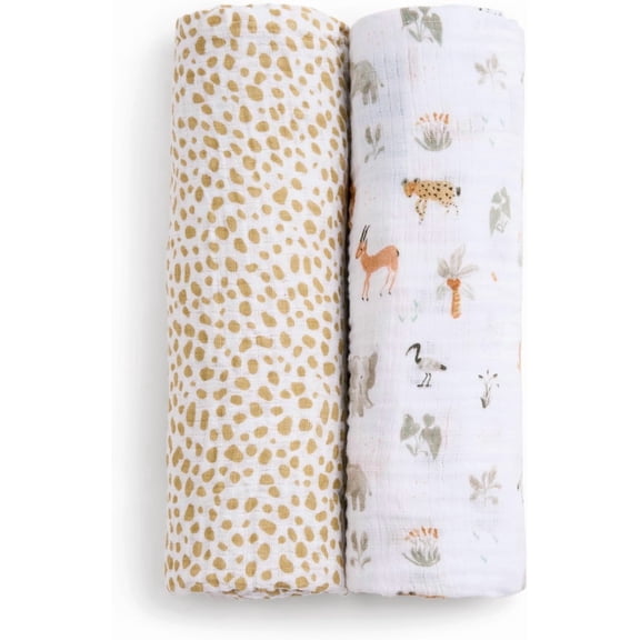 aden   anais essentials cotton muslin swaddle blanket 2 pack