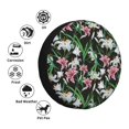 thumbnail image 4 of Bingfone Fleurs de Lys pour Housse de Pneu de Rechange, Protecteurs de Roue Universels Résistants aux Intempéries pour Véhicule Récréatif, Caravane, Remorque de Voyage, SUV, Camion-14 Pouces, 4 of 6