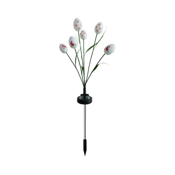 Yhmxh Easter DecorationsSolar Powered Easter Egg String Lights Waterproof LED Ground Mounted Lights Outdoor Festive Atmospheres Lights Easter Eggs Easter Bunny Easter Basket Easter Gifts for Kids