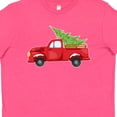 thumbnail image 4 of Inktastic Christmas Vintage Truck with Christmas Tree Youth T-Shirt, 4 of 5