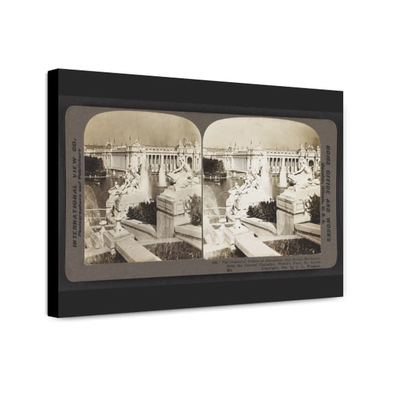 Canvas Print: The Beautiful Palace Of Education And Social Economy, From The