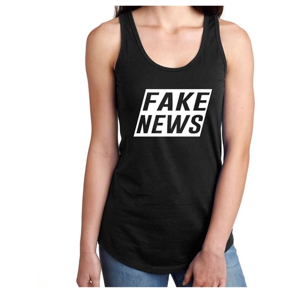 FAKE NEWS Racerback Tank