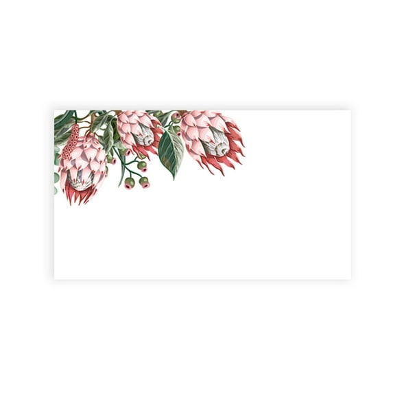 Koyal Wholesale Boho Protea Flowers Place Cards for Wedding Party Tables, Seating Name Place Cards for Holders, 60 Pack