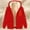 A112 Red, variant on Xdegoge Fleece Jacket Women Fuzzy Sherpa Lined Loose Plus Size Heart Graphic Hoodies Cold Weather Long Sleeve Hooded Zip Up Coats Warm Cozy Thermal Fall Fashion Clothes with Pockets