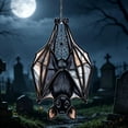 thumbnail image 2 of Halloween Sun Catcher for Window Hanging, 2D Acrylic Bats Irregular Sign Ornament for Room Window Door, Gothic House Warming Gift for Bat Lovers by MPOISVA, 2 of 7
