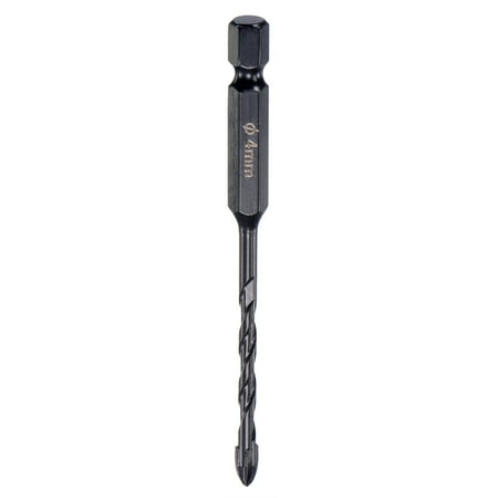 

Uxcell Concrete Masonry Drill Bit High Speed Steel 1/4 Shank 4mm Dia. for Glass