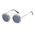 thumbnail image 2 of Retro Steampunk Gafas de sol Gafas s Gafas circulares para mujeres Hombres Adultos Gris-plata Yuyangstore gafas de sol steampunk, 2 of 7
