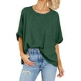 thumbnail image 2 of Women Oversized T-Shirt Summer Casual Short Sleeve Loose Tee Tops, 2 of 5
