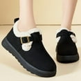 thumbnail image 3 of Women's Casual Low - Heel Winter Shoes - Warm, Comfortable Round - Toe Cotton - Upper Shoes with Artificial Short Plush Lining, 3 of 6