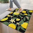 thumbnail image 3 of Lemon Fruit Linen Nonslip Floor Mat, Entryway Doormat Durable Low-Profile Mat Home Decor, Throw Rugs Washable Kitchen Bathroom Laundry Bedroom Living Room Door Mats 30x17in, 3 of 5