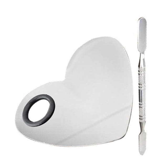 Vogacara Paleta de mezcla de maquillaje de acero inoxidable, mano de obra fina, reutilizable, sólida, conveniente, paletas cosméticas para salón de Maquillaje Facial tipo 13 Vogacara CE011544-13B