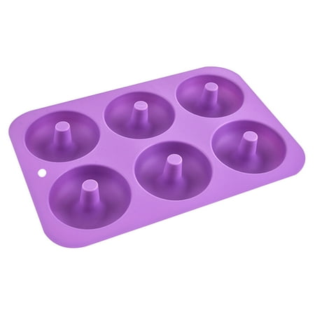 

Yedhsi Baking Molds 6-Cavity Silicone Donut Baking Pan Non-Stick Mold Dishwasher Decoration Tools