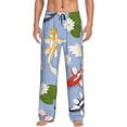 thumbnail image 2 of Lsque Colorful Koi Fish Print Men's Pajama Pants, Lounge Pant - Comfortable Home Wear,Elastic Waistband, Stylish Design-X-Large, 2 of 9