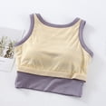 thumbnail image 5 of Women's Round Neck Camisole Striped Vest Ribbed Knit Fitted Sleeveless Crop Tank Tops for Shopping Dates Travel, 5 of 5
