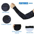 thumbnail image 5 of Unique Bargains 1 Pair Basketball Camouflage Arm Compression Sleeve XL Size Black Blue, 5 of 6