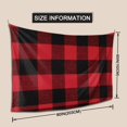 thumbnail image 2 of Red And Black Plaid Wall Hanging Tapestries Home Decor Tapestry For Bedroom Aesthetic 60 X 80 Inches, 2 of 6