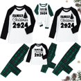 thumbnail image 5 of Jjayotai Christmas Family Pajamas Matching Sets, Plus Size Matching Holiday Pajamas Jammies, Cute Plaid Xmas Pjs Sleepwear Green M-Mom, 5 of 5